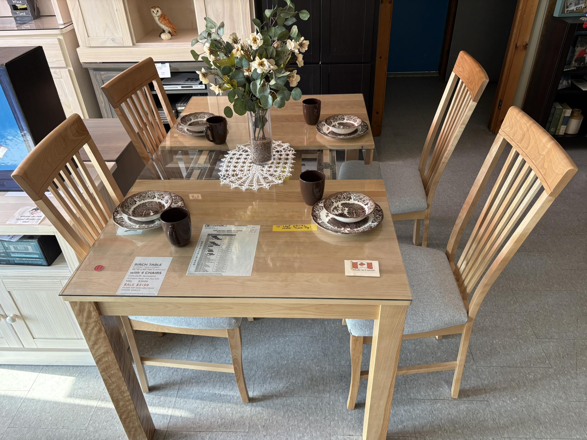 Pine City furniture showroom
